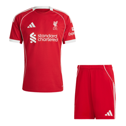 Liverpool Home Soccer Jersey Kit(Jersey+Shorts) 25/26 Red