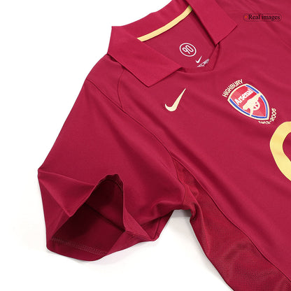 Retro BERGKAMP #10 2005/06 Arsenal Home Soccer Jersey