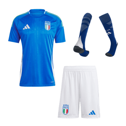 Italy Home Soccer Jersey Kit(Jersey+Shorts+Socks) Euro 2024