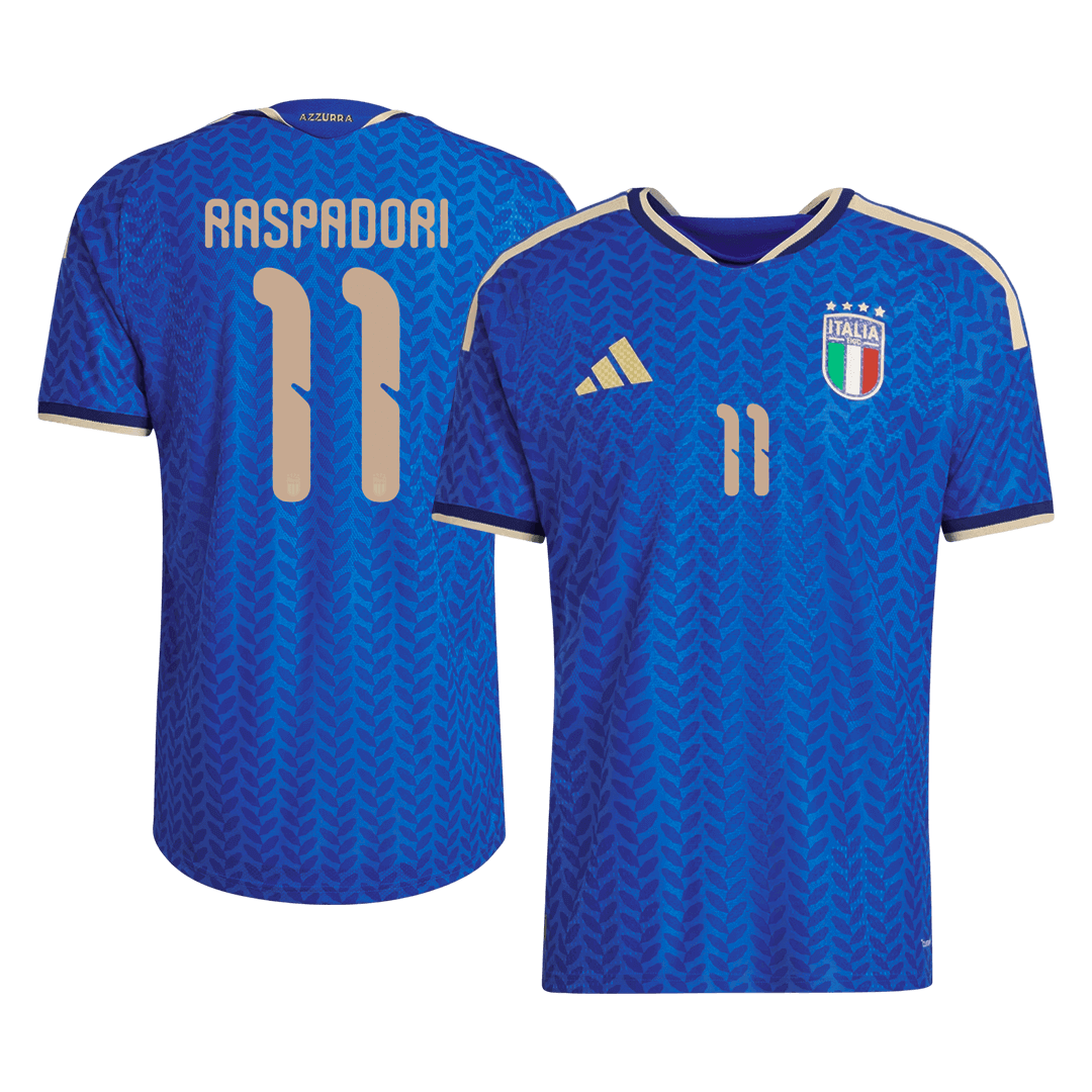 Men's Italy RASPADORI #11 Home Shirt World Cup 2026 - Slim Fit