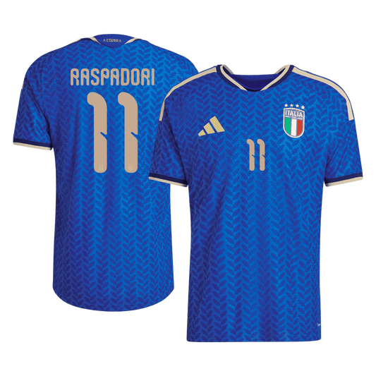 Men's Italy RASPADORI #11 Home Shirt World Cup 2026 - Slim Fit