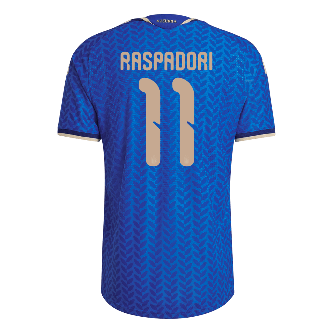 Men's Italy RASPADORI #11 Home Shirt World Cup 2026 - Slim Fit