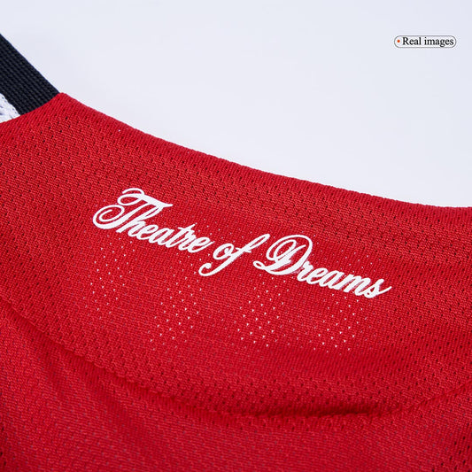 Authentic B.FERNANDES #8 Manchester United Home Soccer Jersey 2025/26 Red