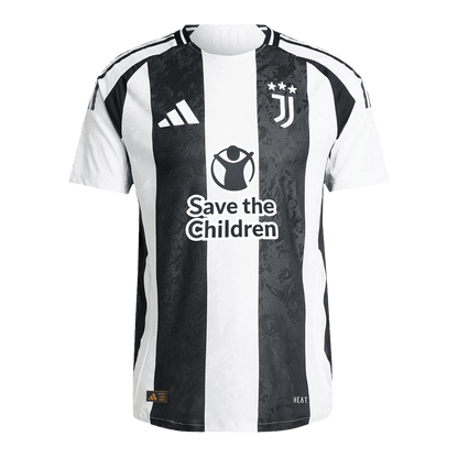 Authentic  VLAHOVIĆ  #9 Juventus Home Soccer Jersey 2024/25 - Save The Children Sponsor