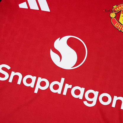 ŠEŠKO #30 Authentic Manchester United Home Soccer Jersey 2025/26 Red