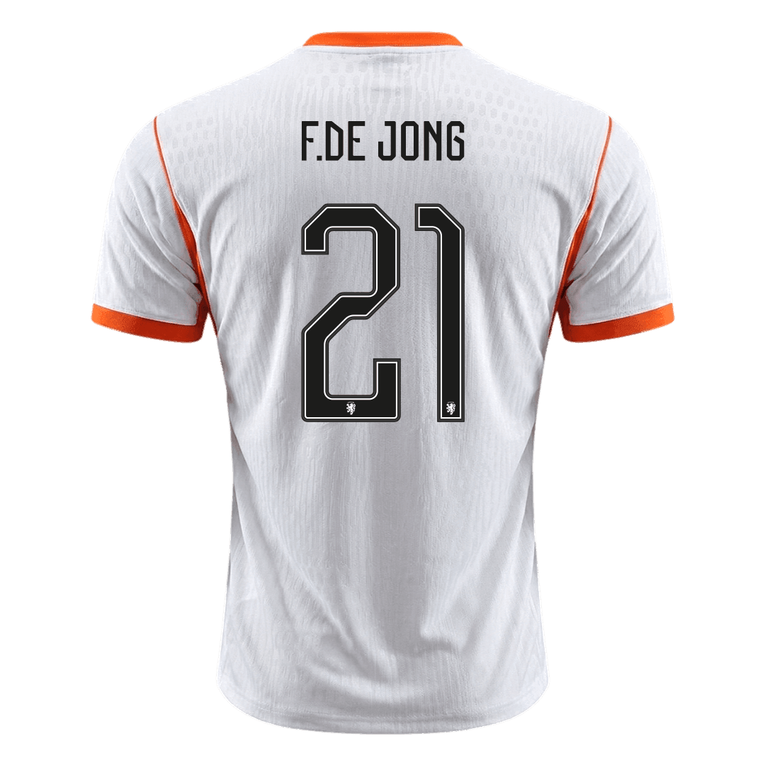 Authentic F.DE JONG #21 Netherlands Away Football Shirt 2026