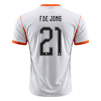 Authentic F.DE JONG #21 Netherlands Away Football Shirt 2026