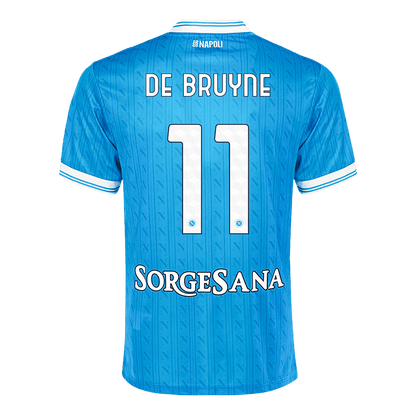 DE BRUYNE #11 Napoli Home Soccer Jersey 2025/26 Blue