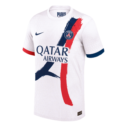 Authentic KVARATSKHELIA #7 PSG Away Soccer Jersey 2024/25 White - UCL