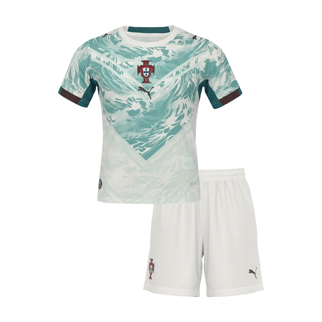 Portugal Away Kids' Kit (Shirt + Shorts) World Cup 2026