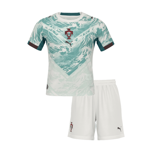 Portugal Away Kids' Kit (Shirt + Shorts) World Cup 2026