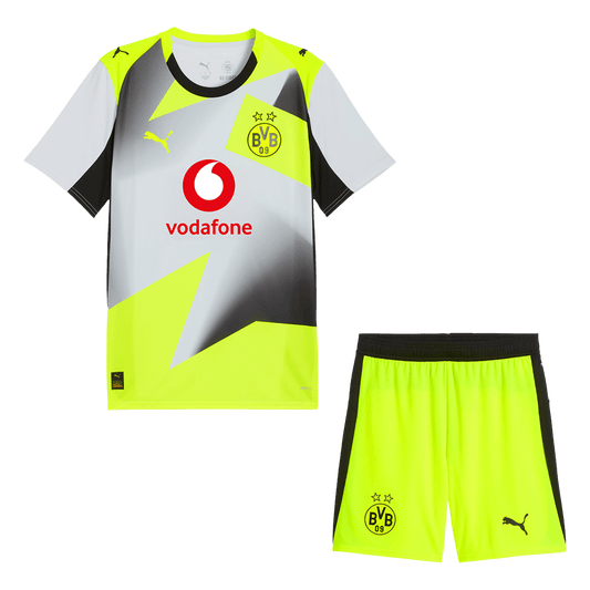 Borussia Dortmund Away Soccer Jersey Kit(Jersey+Shorts) 2025/26