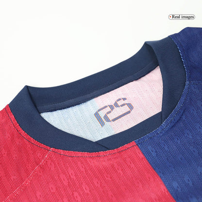 RAPHINHA #11 Authentic Barcelona Home Soccer Jersey 2024/25 Red&Blue - UCL (Spotify Logo Without Text)
