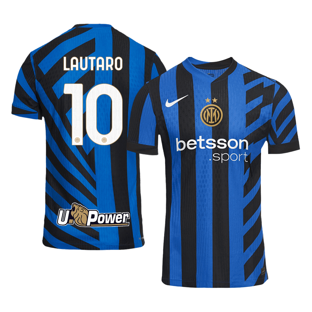 Authentic LAUTARO #10 Inter Milan Home Soccer Jersey 2024/25