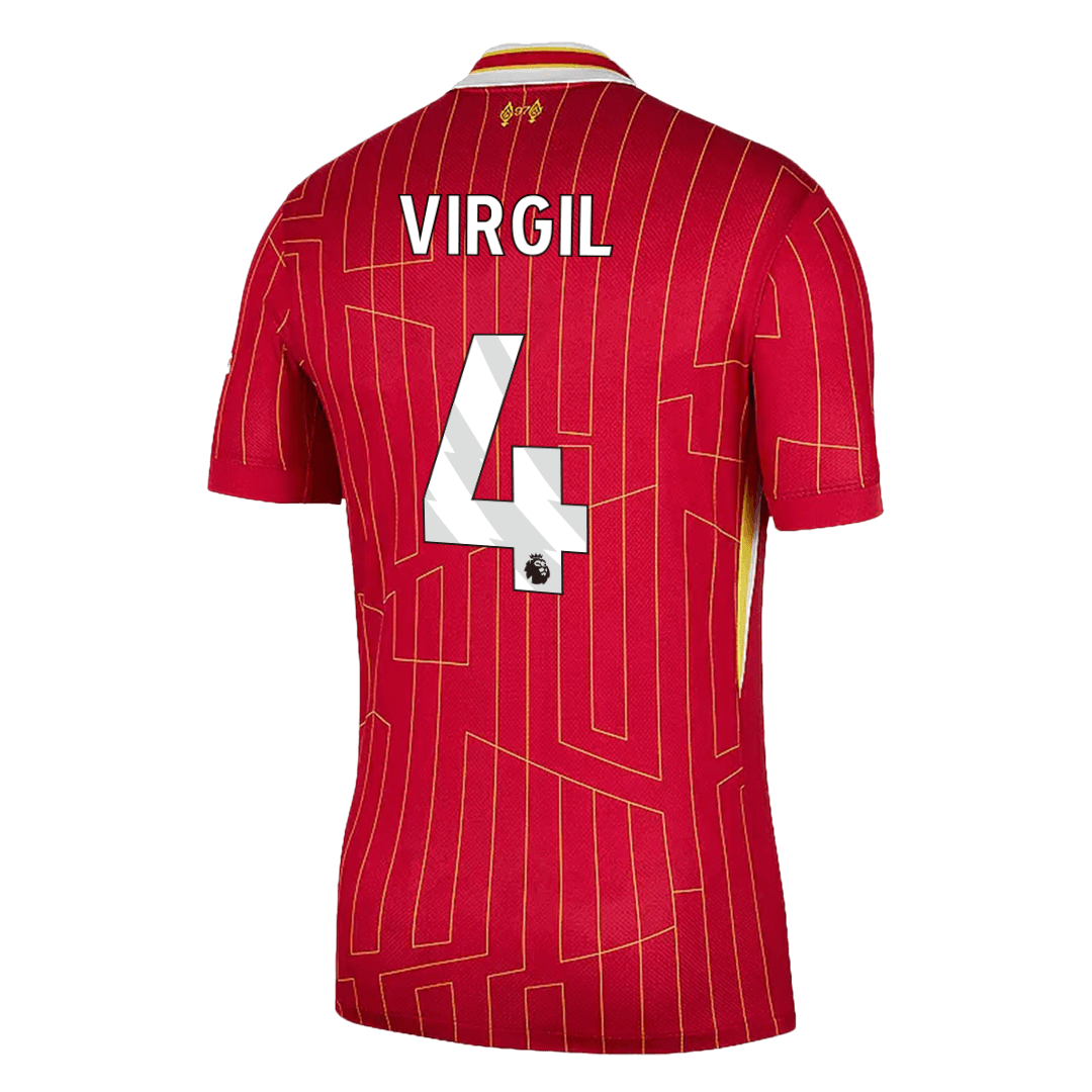 VIRGIL #4 Liverpool Home Football Shirt 2024/25