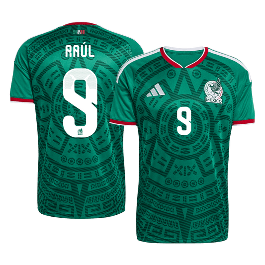 Mexico Raúl #9 World Cup 2026 Men's Home Jersey