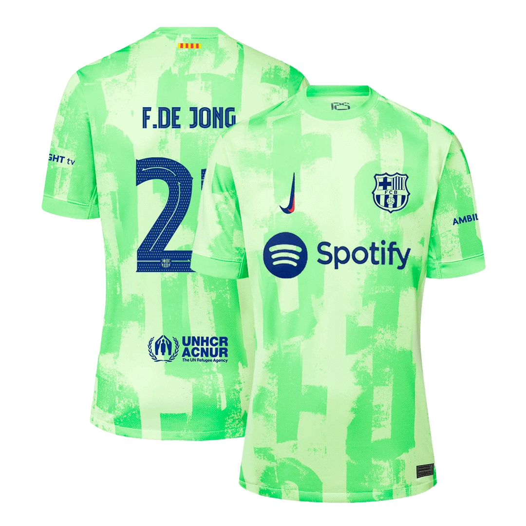 F.DE JONG #21 Barcelona Third Away Soccer Jersey - UCL