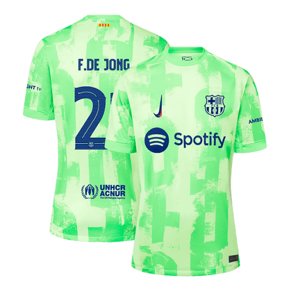 F.DE JONG #21 Barcelona Third Away Soccer Jersey - UCL