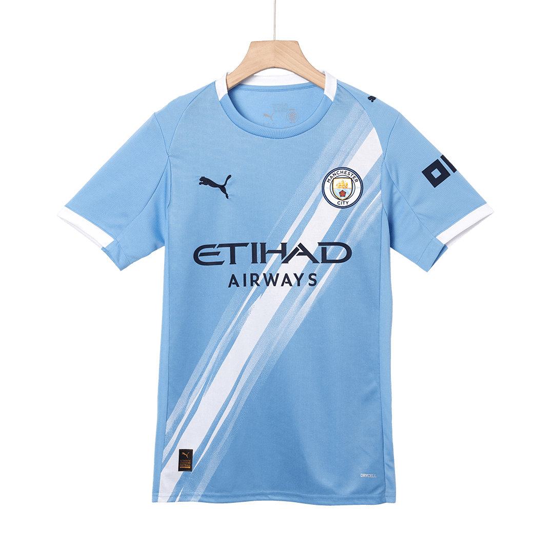RODRIGO #16 Manchester City Home Soccer Jersey 2025/26 Blue