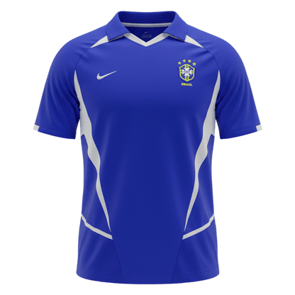 Retro 2002 Brazil Away Soccer Jersey