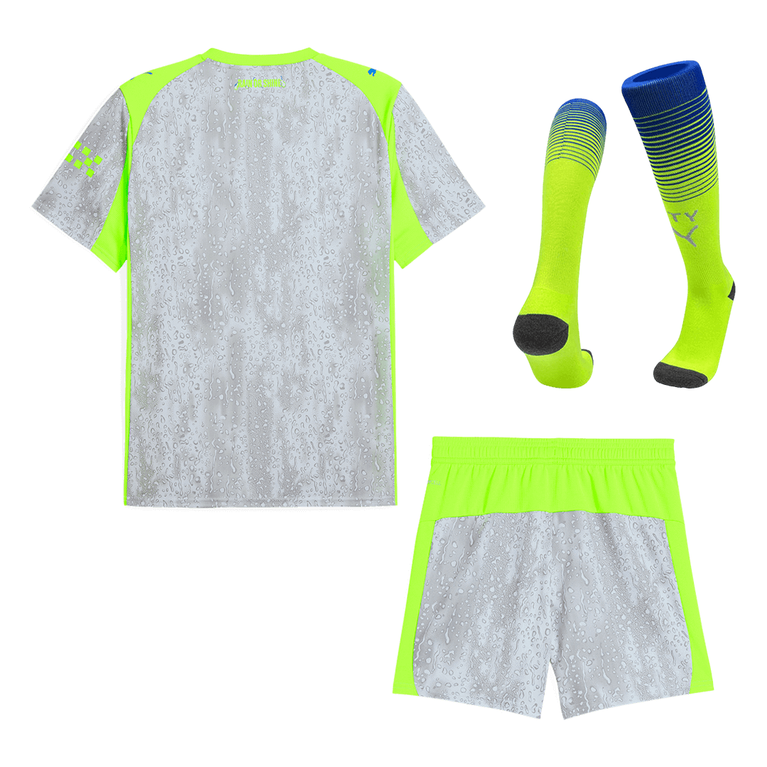 Manchester City Third Away Soccer Jersey Kit(Jersey+Shorts+Socks) 2025/26