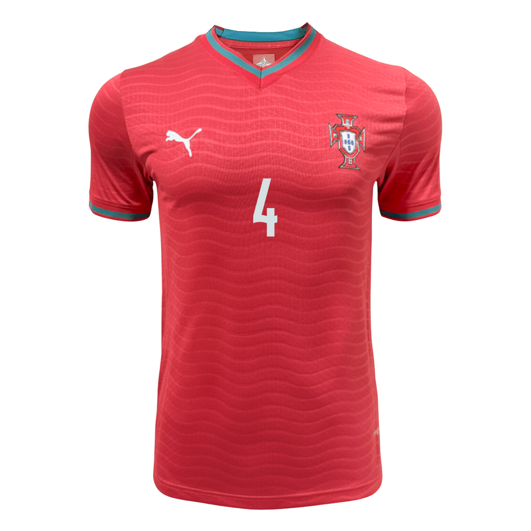 Men's Portugal RÚBEN DIAS #4 Home Shirt 2026 World Cup Version - Slim Fit