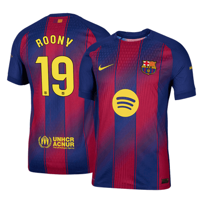 Authentic ROONY #19 Barcelona Home Soccer Jersey 2025/26