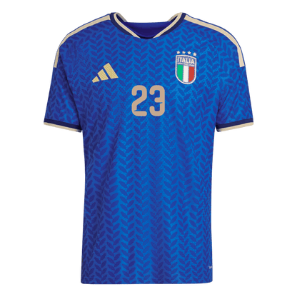 Authentic BASTONI #23 Italy Home Soccer Jersey 2026
