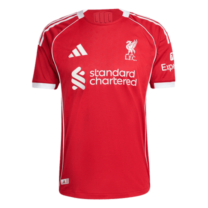 Authentic VIRGIL #4 Liverpool Home Soccer Jersey 2025/26 Red