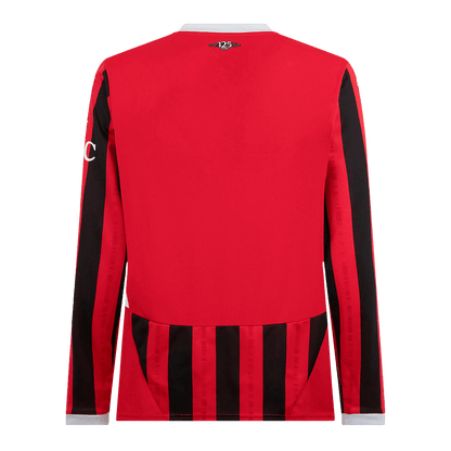 AC Milan Home Long Sleeve Soccer Jersey 2024/25