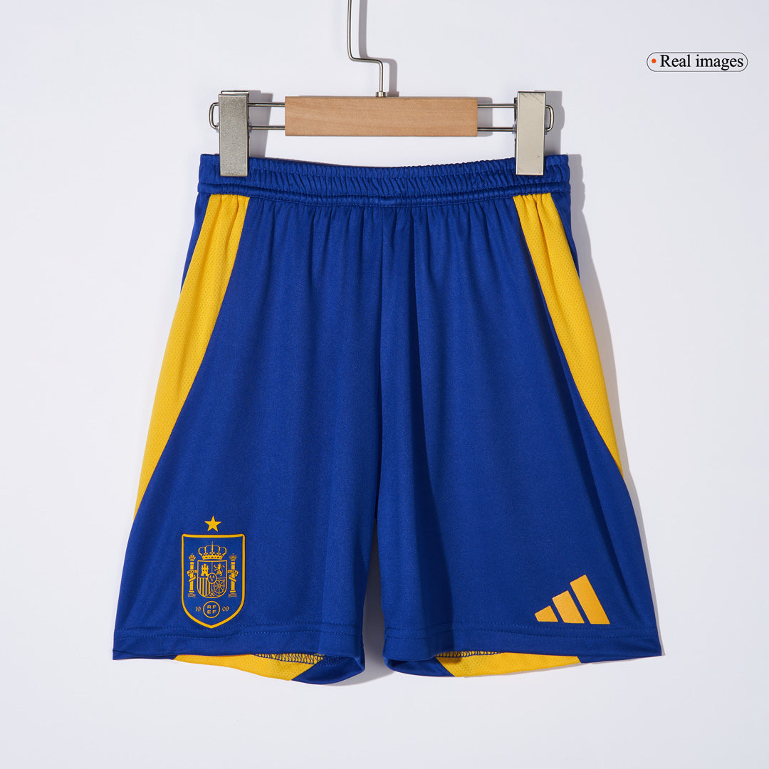 Kid's Spain Home Soccer Jersey Kit(Jersey+Shorts+Socks) Euro 2024