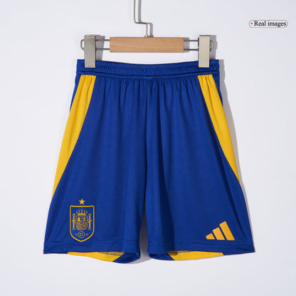 Kid's Spain Home Soccer Jersey Kit(Jersey+Shorts+Socks) Euro 2024