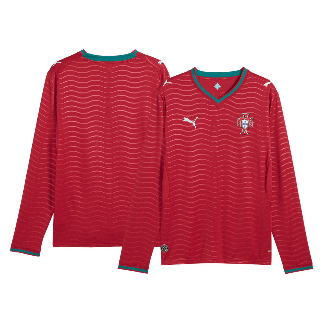 Portugal Home Long Sleeve Soccer Jersey 2026