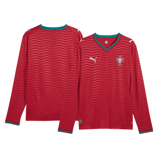 Portugal Home Long Sleeve Soccer Jersey 2026