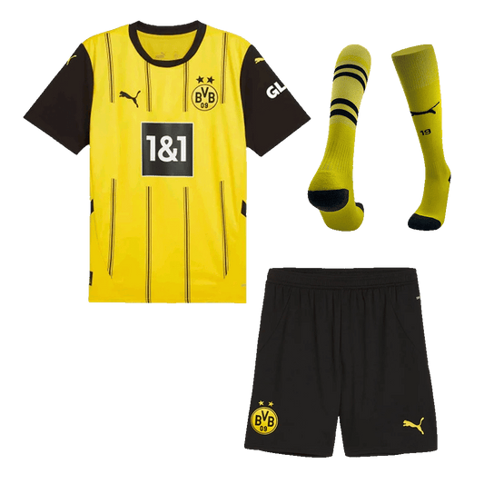 Borussia Dortmund Home Soccer Jersey Kit(Jersey+Shorts+Socks)