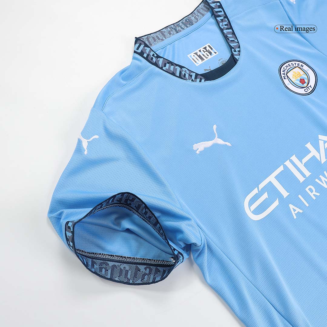 DE BRUYNE #17 Manchester City Home Football Shirt - UCL