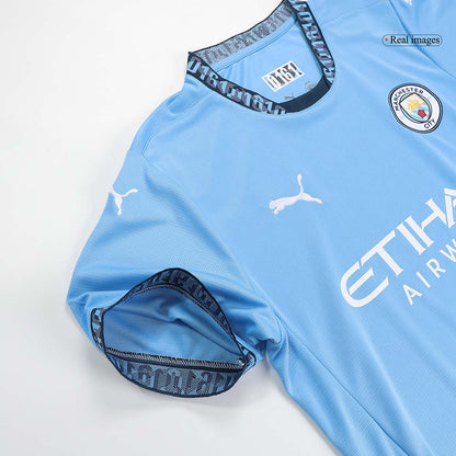 DE BRUYNE #17 Manchester City Home Football Shirt - UCL