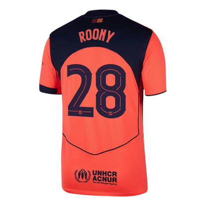 ROONY #28 Barcelona Third Away Soccer Jersey 2025/26