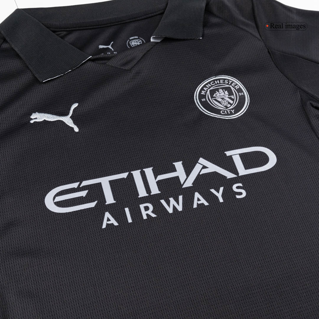 Kid's Manchester City Away Soccer Jersey Kit(Jersey+Shorts+Socks) 2025/26