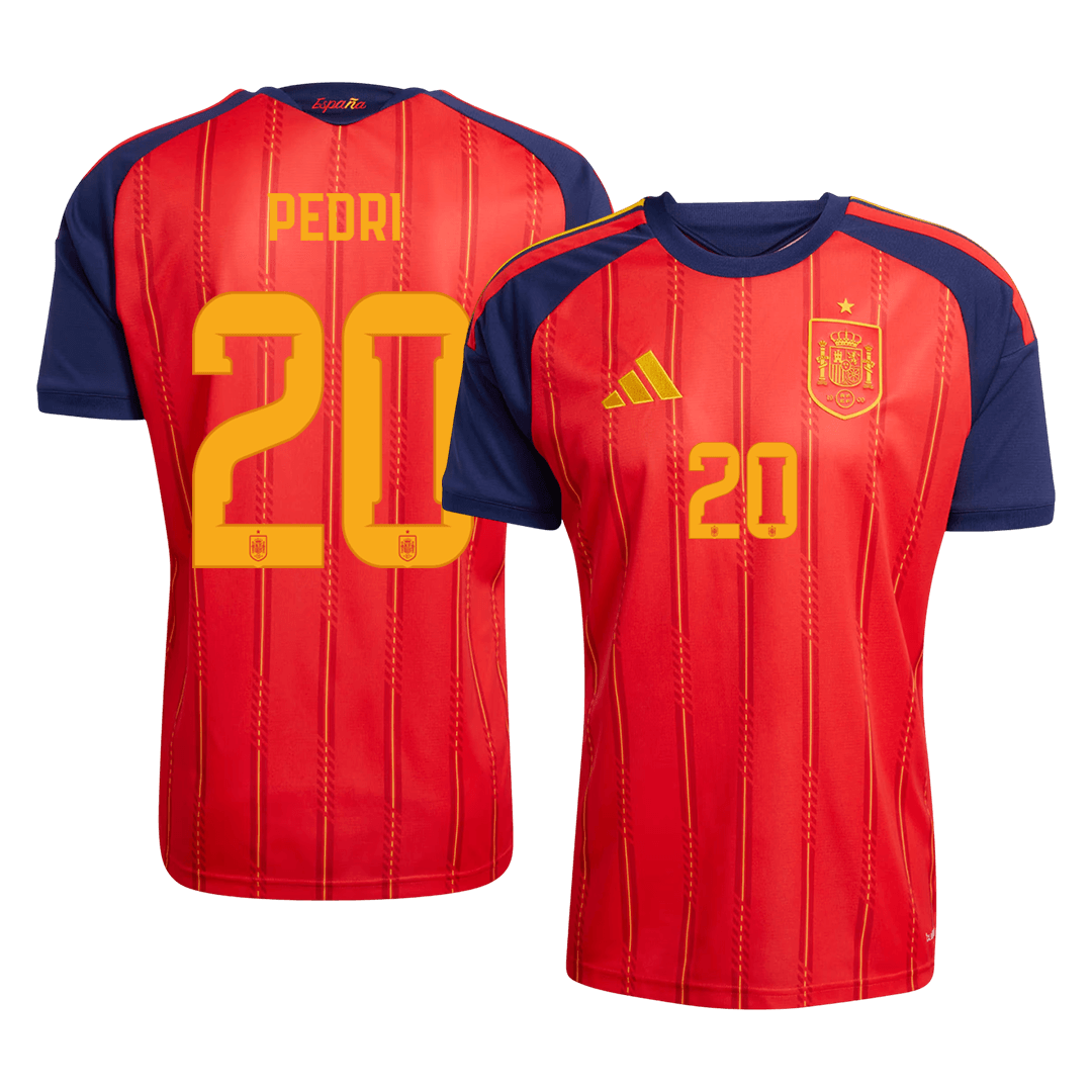 PEDRI #20 Spain Home Football Shirt World Cup 2026 Red