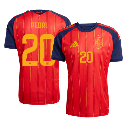 PEDRI #20 Spain Home Football Shirt World Cup 2026 Red