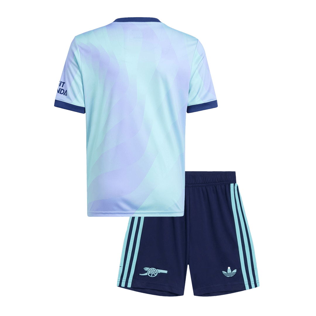 Kid's Arsenal Third Away Football Shirt Kit(Shirt+Shorts) 2024/25