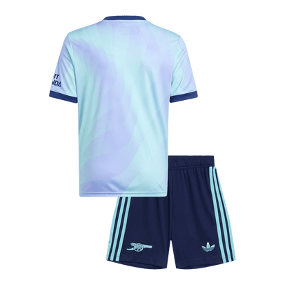 Kid's Arsenal Third Away Football Shirt Kit(Shirt+Shorts) 2024/25