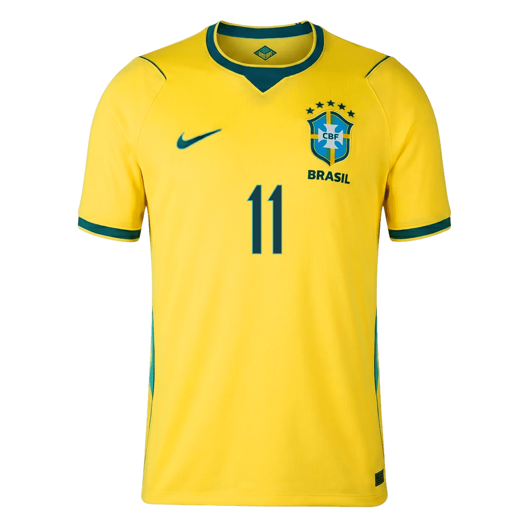 RAPHINHA #11 Brazil Home Football Shirt World Cup 2026 Yellow