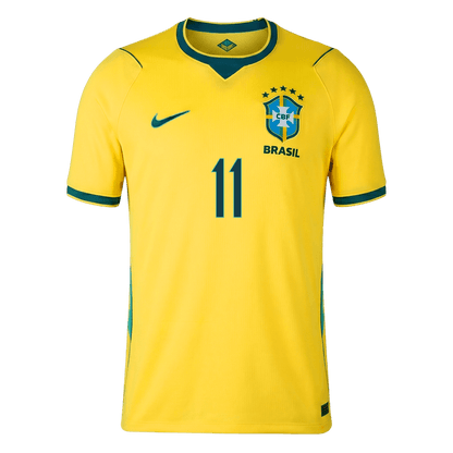 RAPHINHA #11 Brazil Home Football Shirt World Cup 2026 Yellow