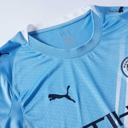 Authentic RODRIGO #16 Manchester City Home Soccer Jersey 2025/26 Blue - Club World Cup