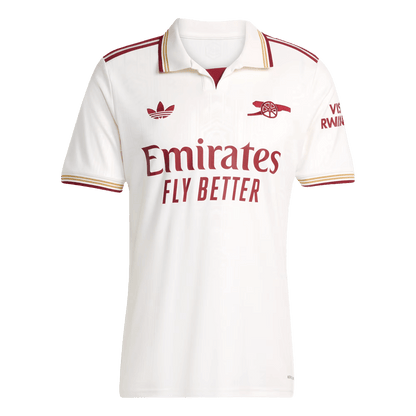 Arsenal Third Away Soccer Jersey 2025/26 White