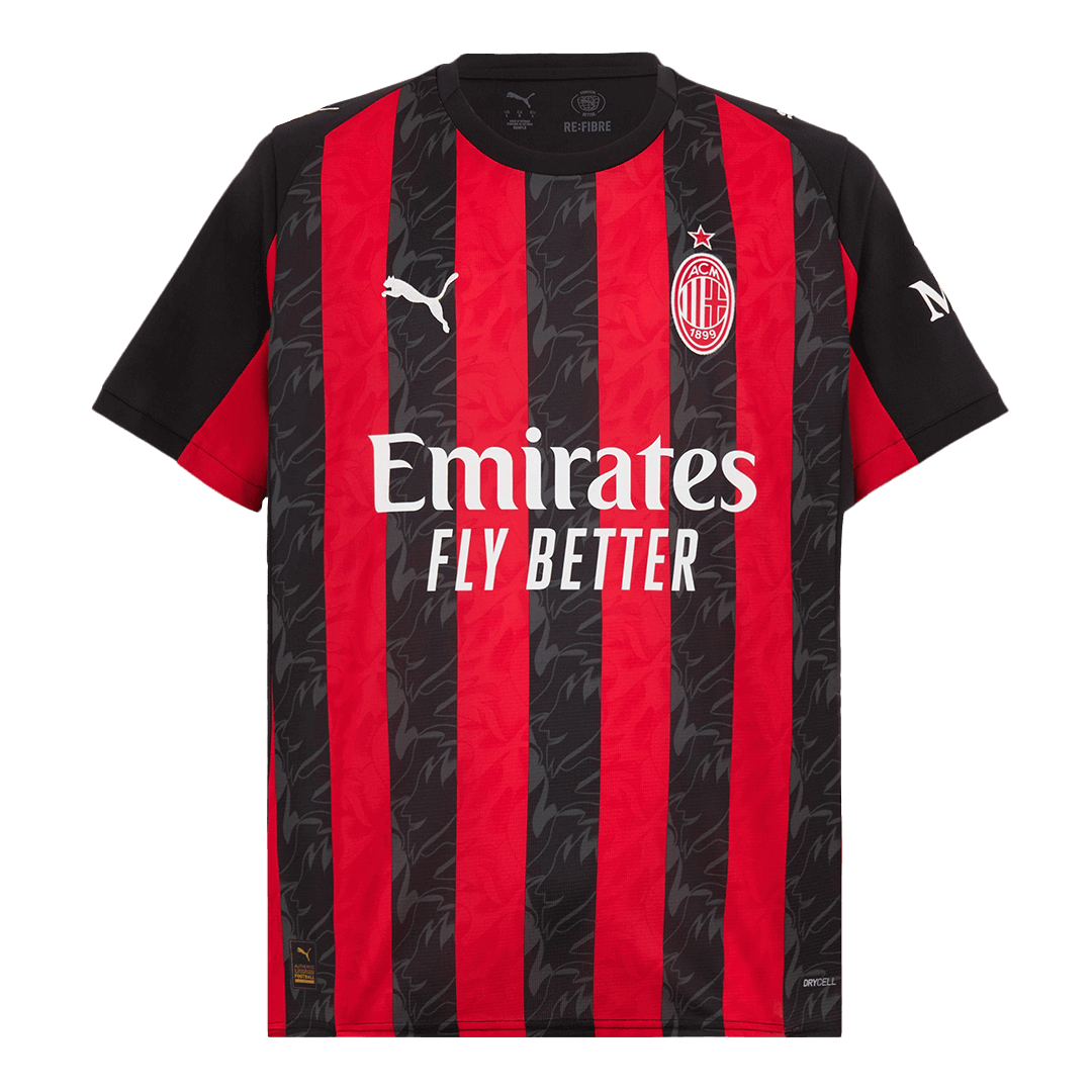 MODRIĆ #14 AC Milan Home Soccer Jersey 2025/26 Red&Black