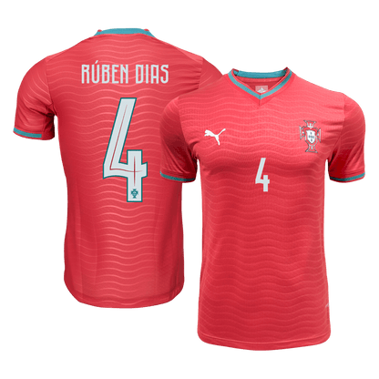 Men's Portugal RÚBEN DIAS #4 Home Shirt 2026 World Cup Version - Slim Fit