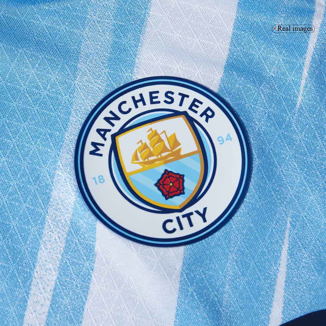 Authentic RODRIGO #16 Manchester City Home Soccer Jersey 2025/26 Blue - Club World Cup